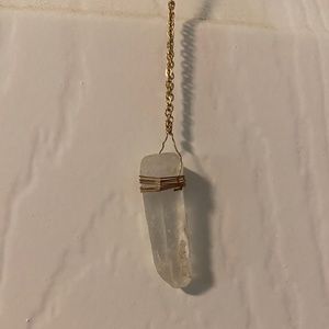 White crystal necklace